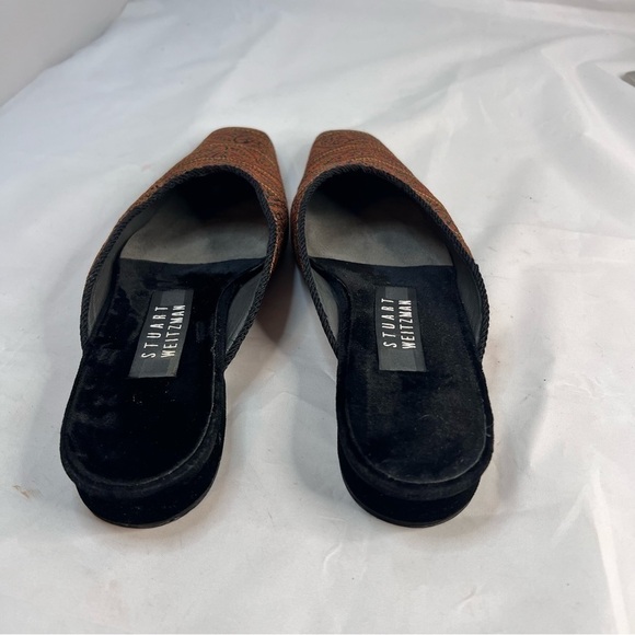 STUART WEITZMAN Beautiful Embroidered Jacquard Slippers - Picture 10 of 11